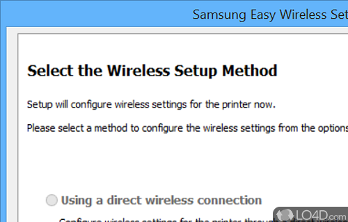 Samsung Easy Wireless Setup screenshot