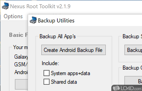 Gain complete privileges using an easier manner - Screenshot of Nexus Root Toolkit