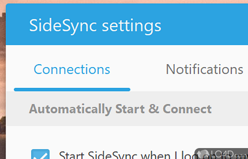 Manage your files and access mobile apps on your desktop - Screenshot of Samsung SideSync