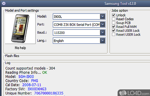 Screenshot of Samsung Tool - Utility to fix different issues