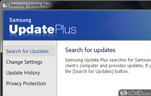 Screenshot of Samsung Update Plus - Keep software, firmware and driver components for Samsung PC up-to-date