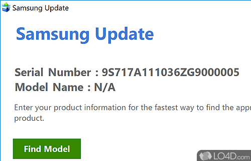 Keep software, firmware and driver components for Samsung PC up-to-date - Screenshot of Samsung Update