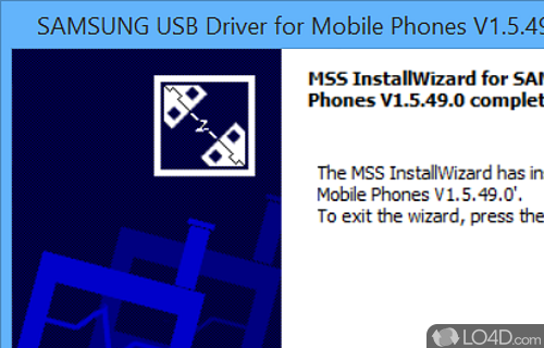Android apps - Screenshot of Samsung USB Driver for Mobile Phones