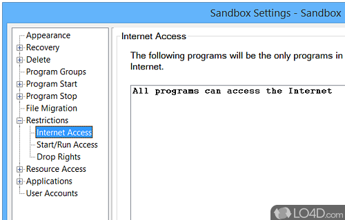 Secure use of new applications - Screenshot of Sandboxie