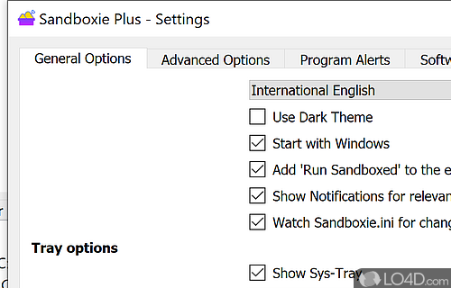 Secure use of new applications - Screenshot of Sandboxie Plus