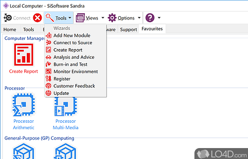 Windows system analyzer - Screenshot of SiSoftware Sandra Lite