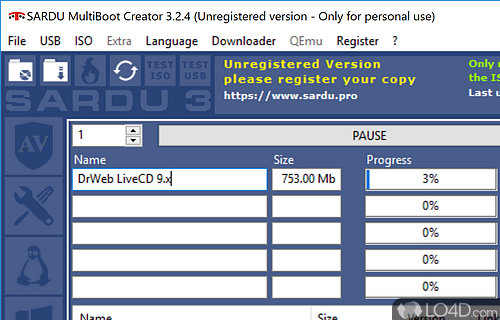 MultiBoot Creator is the best Solution for IT Disaster Recovery - Screenshot of SARDU