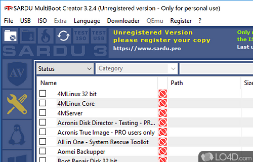 Install Windows from USB - Screenshot of SARDU