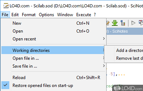 Engineering numerical computation - Screenshot of Scilab