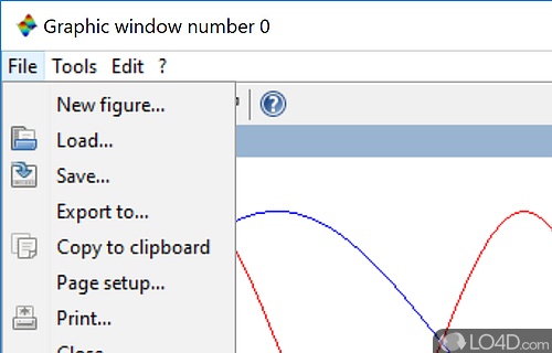 Mathematical functions - Screenshot of Scilab