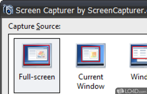 User interface - Screenshot of Screen Capturer