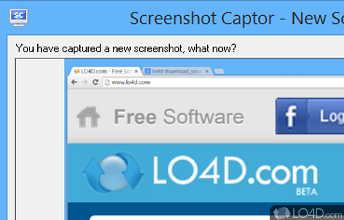Capture regions from screen - Screenshot of Screenshot Captor Portable