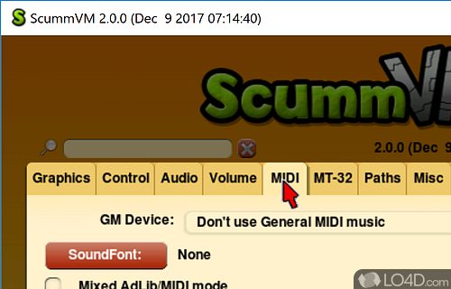 Play those games - Screenshot of ScummVM