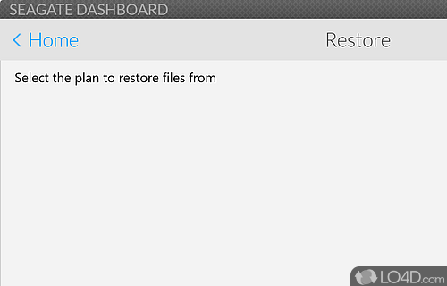 Seagate Dashboard screenshot