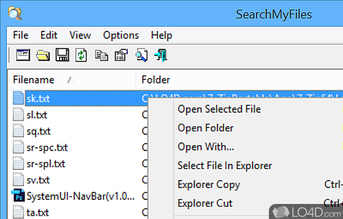 SearchMyFiles Screenshot