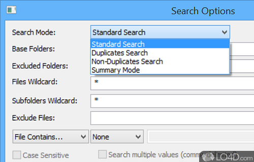 Feature rich freeware alternative to Windows search - Screenshot of SearchMyFiles