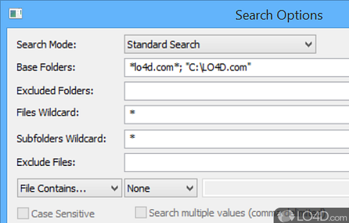 Portability advantages - Screenshot of SearchMyFiles