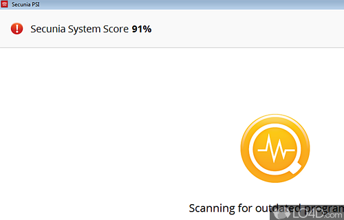 Screenshot of Secunia Personal Software Inspector - See different security recommendations for your PC