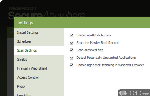 Webroot SecureAnywhere AntiVirus screenshot