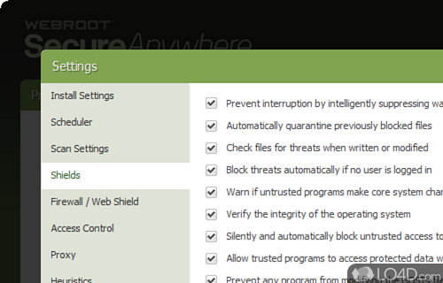 Webroot SecureAnywhere AntiVirus screenshot