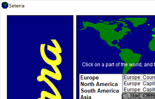 Interactive geography quiz app - Screenshot of Seterra