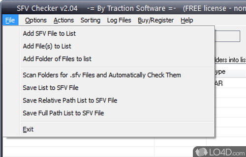 Specially designed to check file integrity - Screenshot of SFV Checker