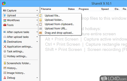 Copy, save, adjust, enhance, and upload grabbed photos - Screenshot of ShareX