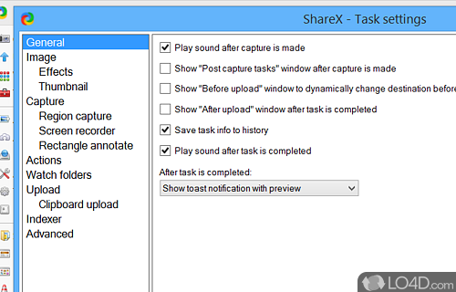 Capture and share the screen - Screenshot of ShareX