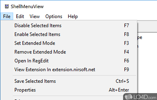ShellMenuView Screenshot