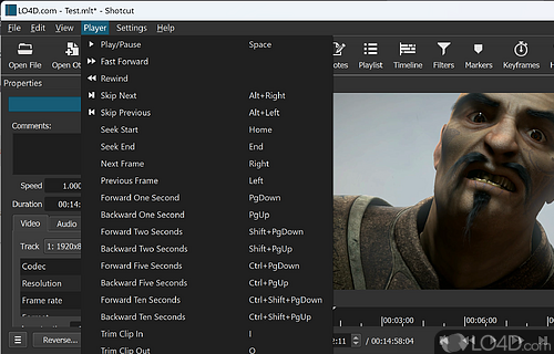 Free multimedia editing software for beginners - Screenshot of Shotcut