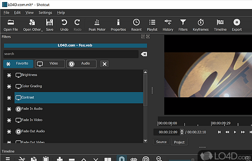 Shotcut Video Editor Screenshot