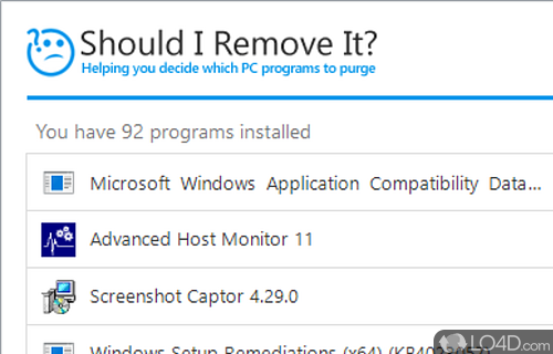 Remove crapware installed on computer - Screenshot of Should I Remove It?