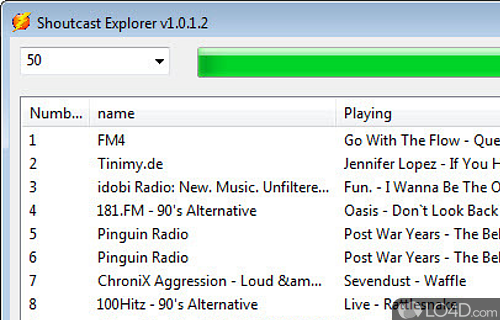 Screenshot of Shoutcast Explorer - Software solution designed to allow you to browse through the SHOUTcast radio stations