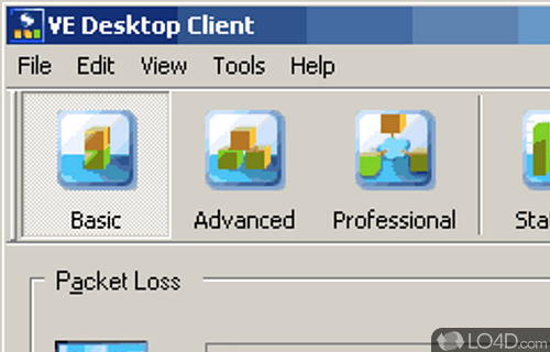 Screenshot of Shunra VE Desktop - Network simulation software