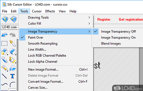 Sib Cursor Editor screenshot