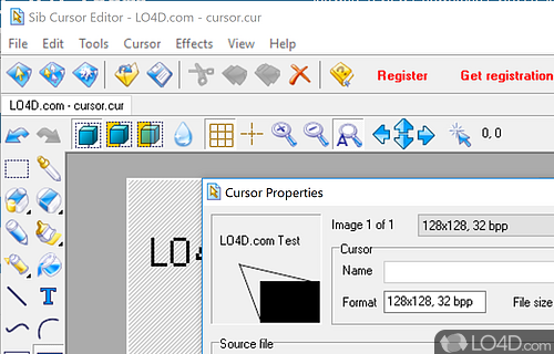 Sib Cursor Editor screenshot