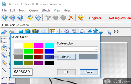 Sib Cursor Editor screenshot