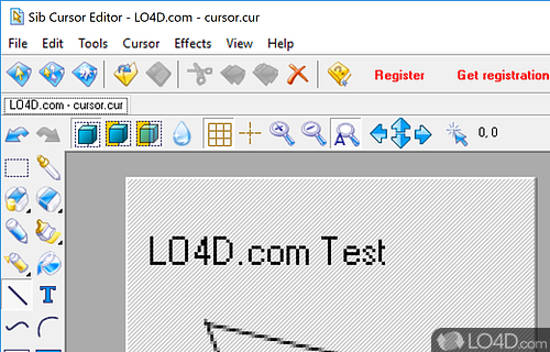 Sib Cursor Editor Screenshot