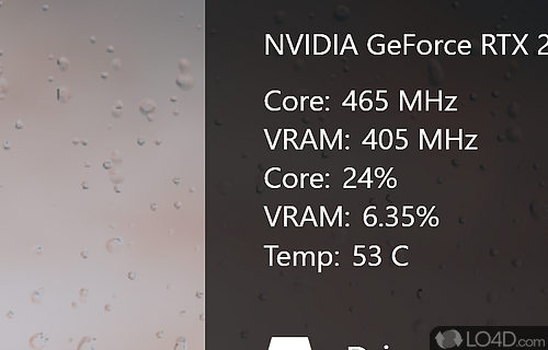 Very customizable system and hardware monitor - Screenshot of Sidebar Diagnostics