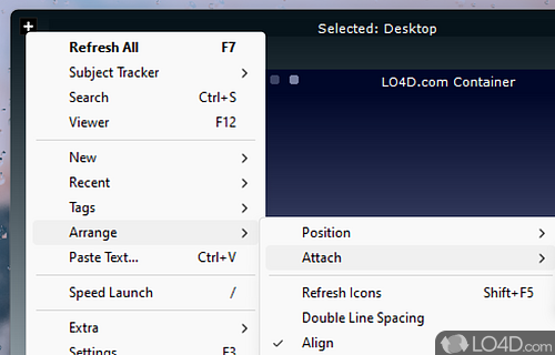 Keep your desktop spick and span - Screenshot of SideSlide