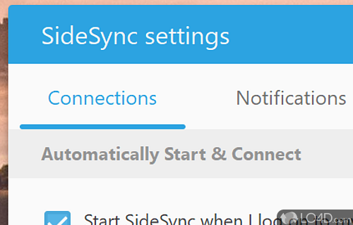 Manage your files and access mobile apps on your desktop - Screenshot of SideSync