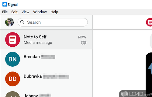 Private messenger - Screenshot of Signal Desktop