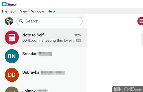 Signal Desktop Screenshot