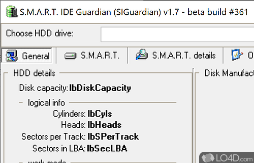 Powerful utility tool that monitors hard-drive health - Screenshot of SIGuardian