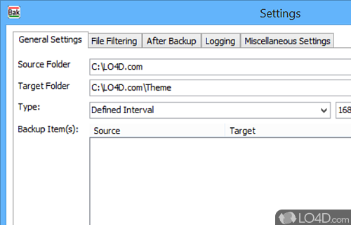 Make backups - Screenshot of Simple Backup Tool