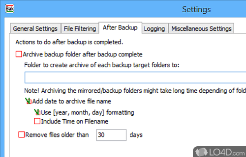 Simple Backup Tool screenshot