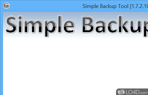 Simple Backup Tool Screenshot