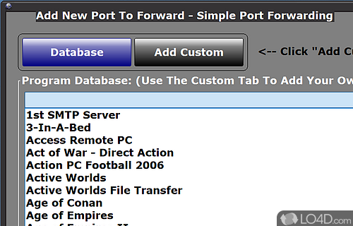 Visually appealing and easy to use - Screenshot of Simple Port Forwarding