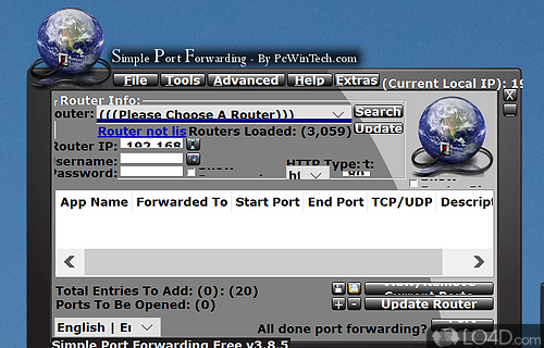 Simple Port Forwarding Screenshot