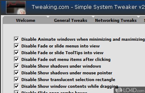 Simple System Tweaker Portable screenshot